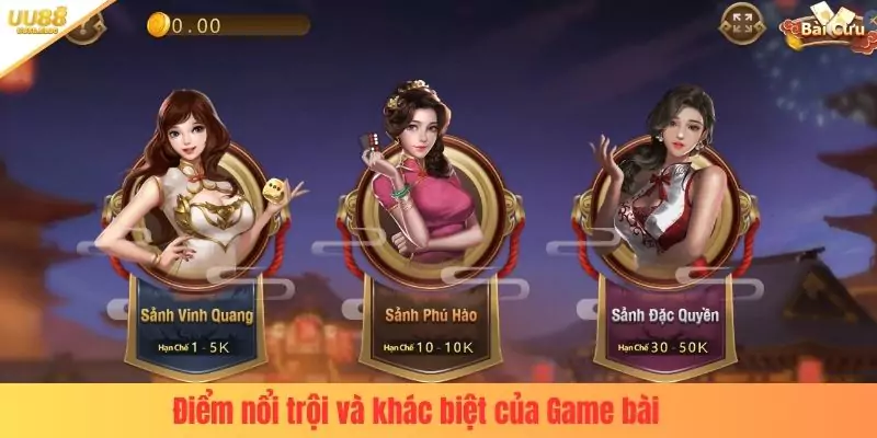Điểm nổi trội và khác biệt của Game bài